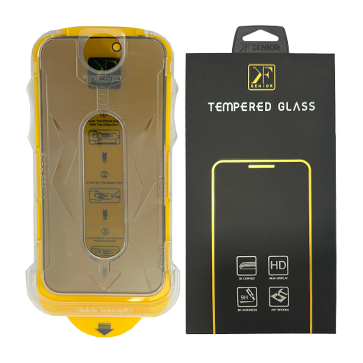 گلس گوشی اپل iPhone 12 کی اف سنیور مدل Tempered Glass به همراه کیت نصب گلس گوشی اپل iPhone 12 کی اف سنیور مدل Tempered Glass به همراه کیت نصب