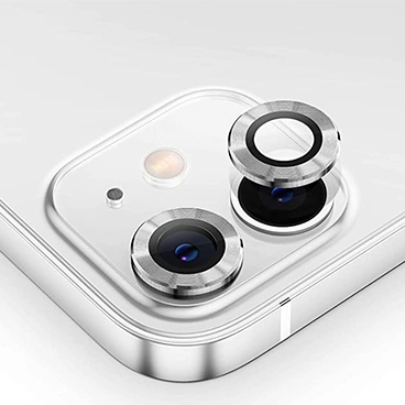  محافظ لنز رینگی مناسب برای iPhone 12/12 Mini-نقره‌ای