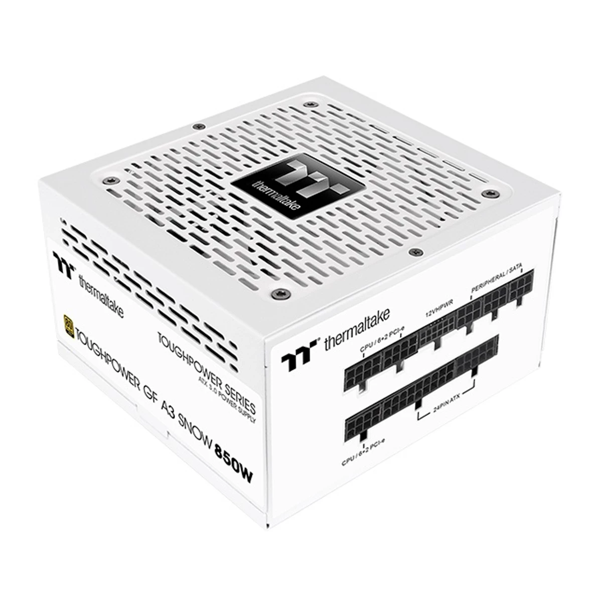 منبع تغذیه کامپیوتر ترمالتیک مدل TOUGHPOWER GF A3 Snow Gold 850W - TT Premium Edition-مشکی