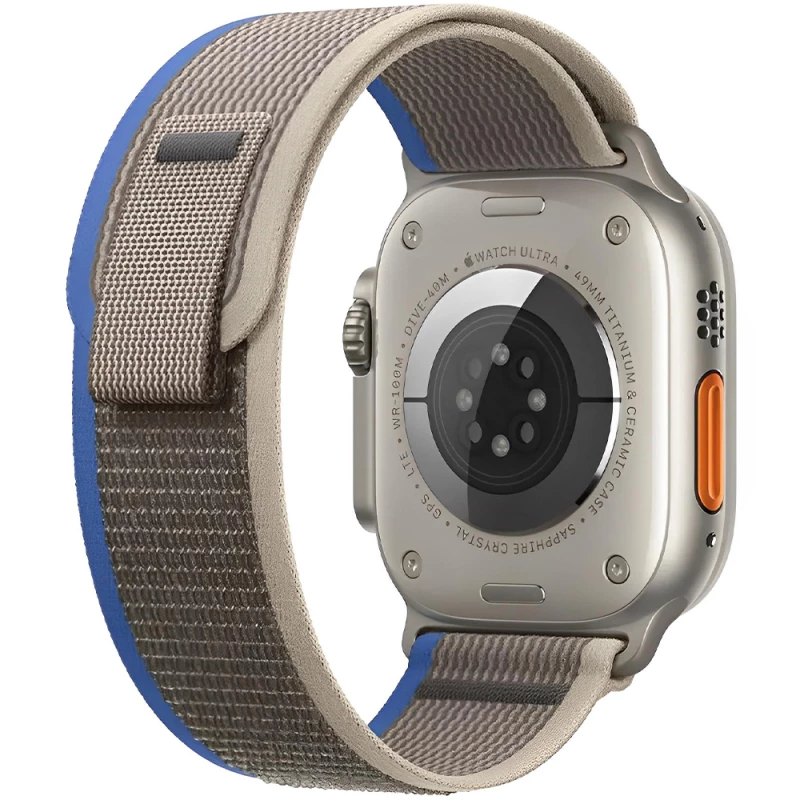 بند اپل واچ Ultra 2 49mm والکری مدل Trail Loop Strap-آبی بند اپل واچ Ultra 2 49mm والکری مدل Trail Loop Strap-آبی