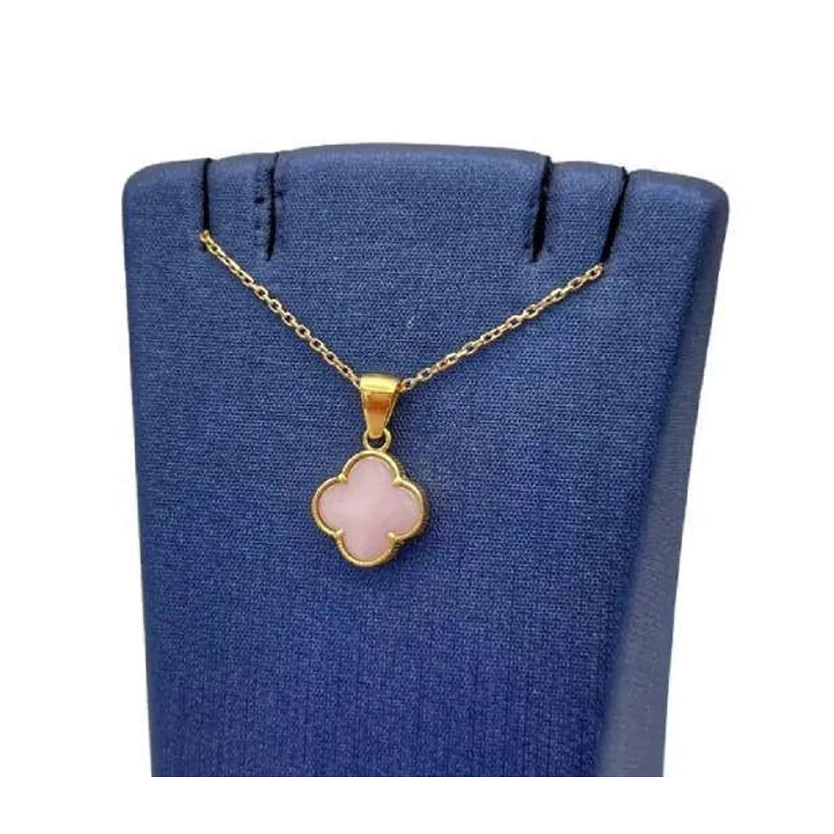 گردنبند طلا زنانه طرح ونکلیف صورتی اپال گلد کد sh0186-1.27 گردنبند طلا زنانه طرح ونکلیف صورتی اپال گلد کد sh0186-1.27