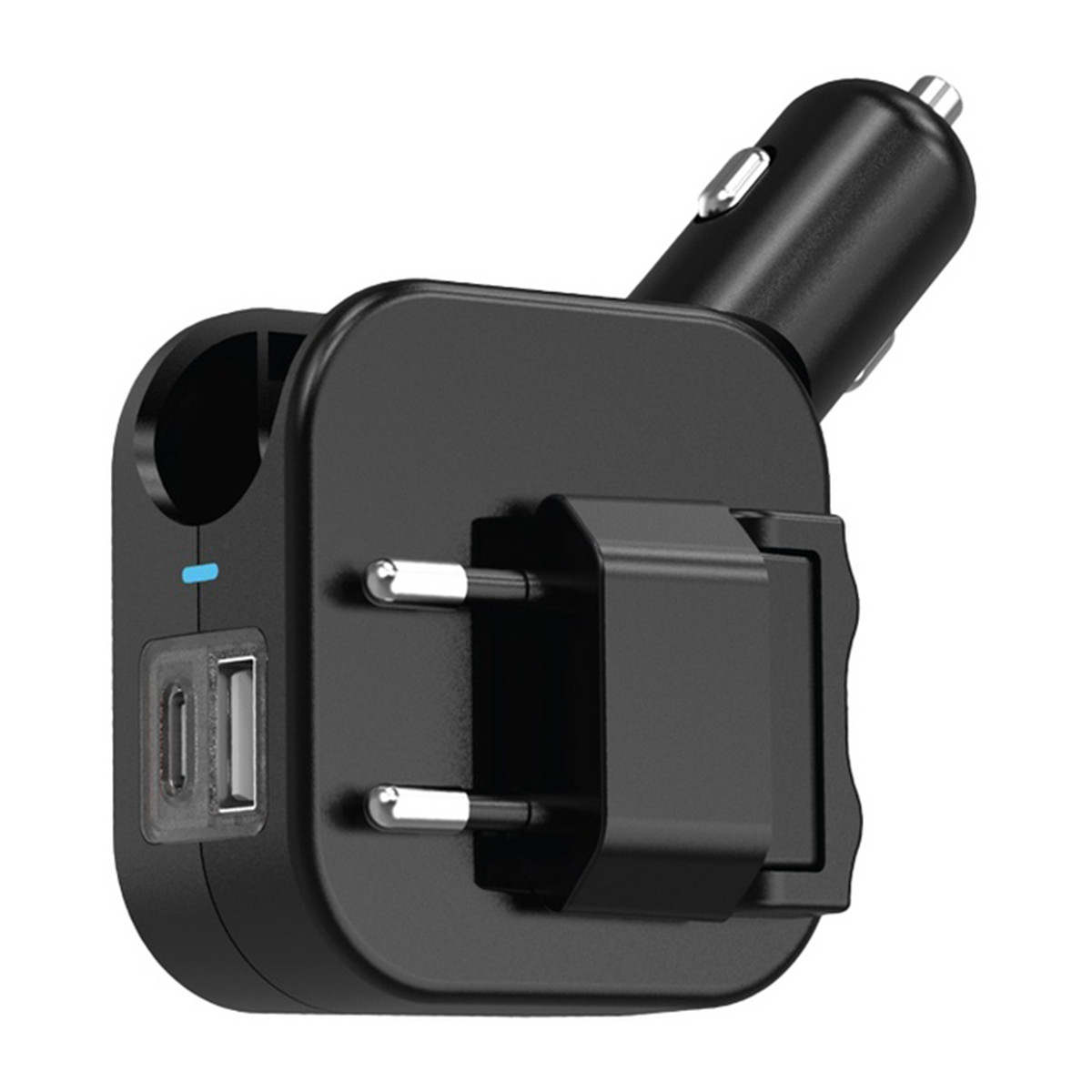شارژر دیواری و فندکی گرین لاین مدل GNDPWRCWCBK Duo Power توان 20 وات شارژر دیواری و فندکی گرین لاین مدل GNDPWRCWCBK Duo Power توان 20 وات