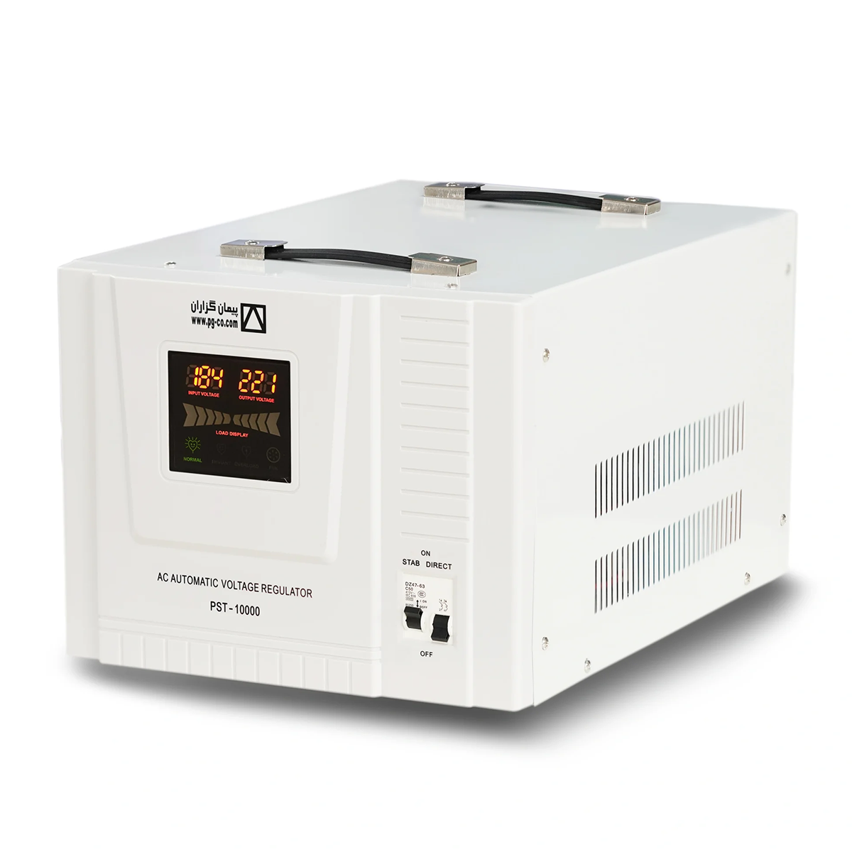 استابلایزر سروو موتور پیمان گزاران 10KVA مدل PST استابلایزر سروو موتور پیمان گزاران 10KVA مدل PST