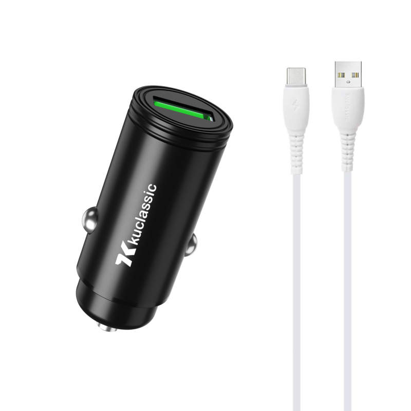 شارژر فندکی کوکلاسیک مدل D-20 توان 18 وات به همراه کابل تبدیل USB-C شارژر فندکی کوکلاسیک مدل D-20 توان 18 وات به همراه کابل تبدیل USB-C