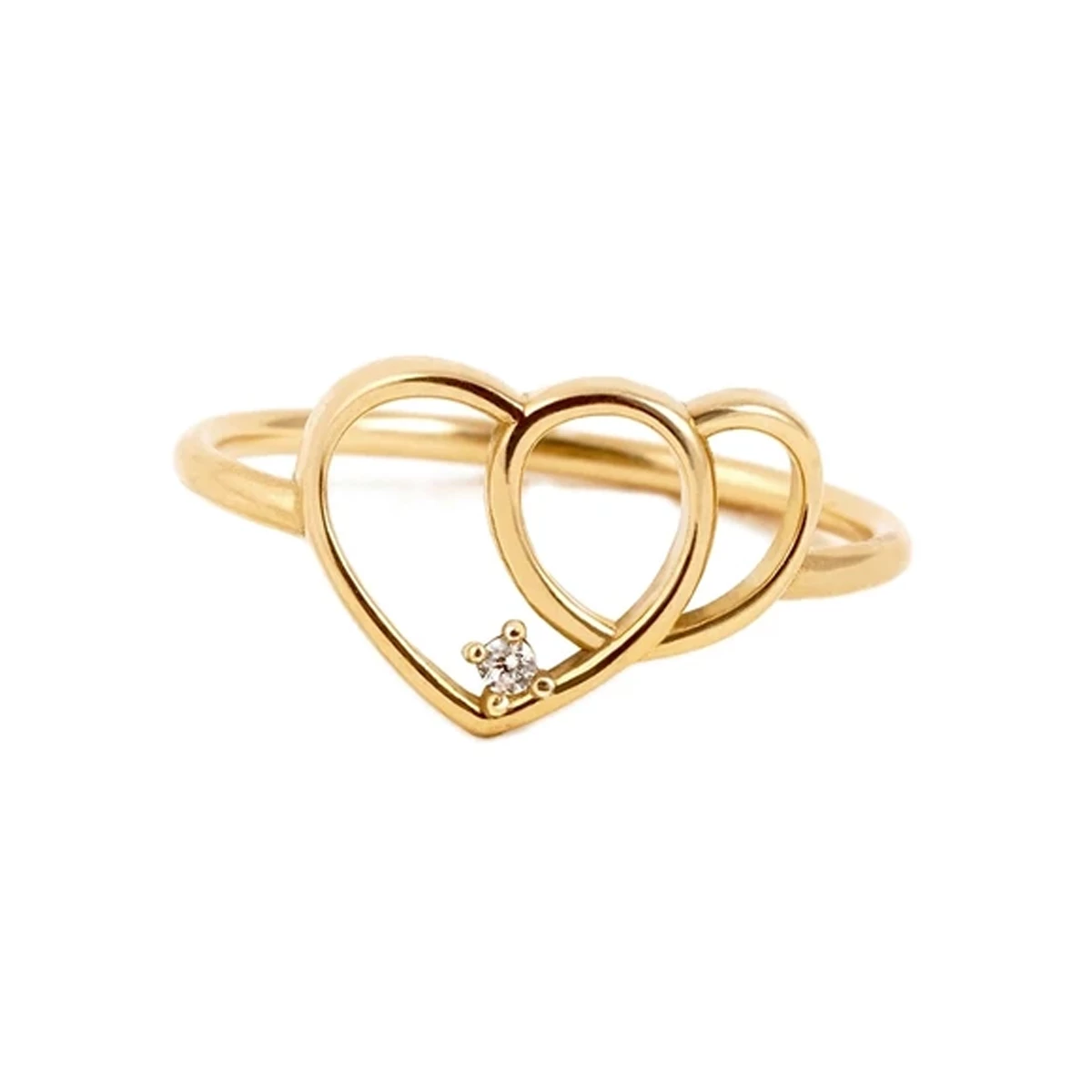 انگشتر طلا 18 عیار زنانه بان گالری مدل مونس سایز 54-1.59