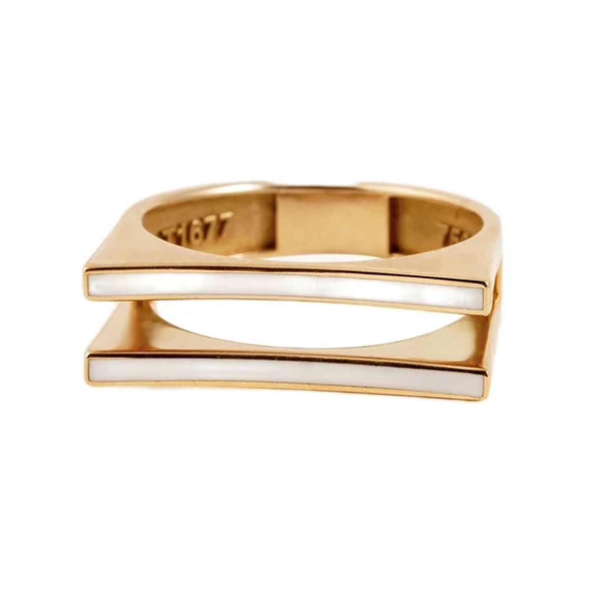 انگشتر طلا 18 عیار زنانه بان گالری مدل همراز سایز 53 انگشتر طلا 18 عیار زنانه بان گالری مدل همراز سایز 53