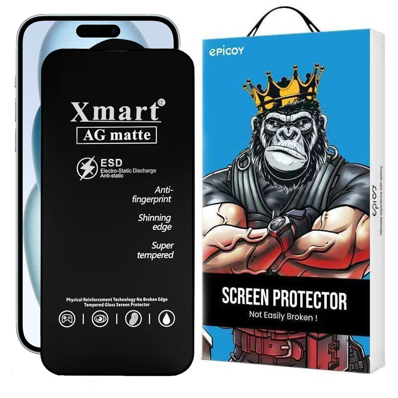 گلس گوشی مات اپل iphone 15 Pro اپیکوی مدل Xmart Ag Matte گلس گوشی مات اپل iphone 15 Pro اپیکوی مدل Xmart Ag Matte