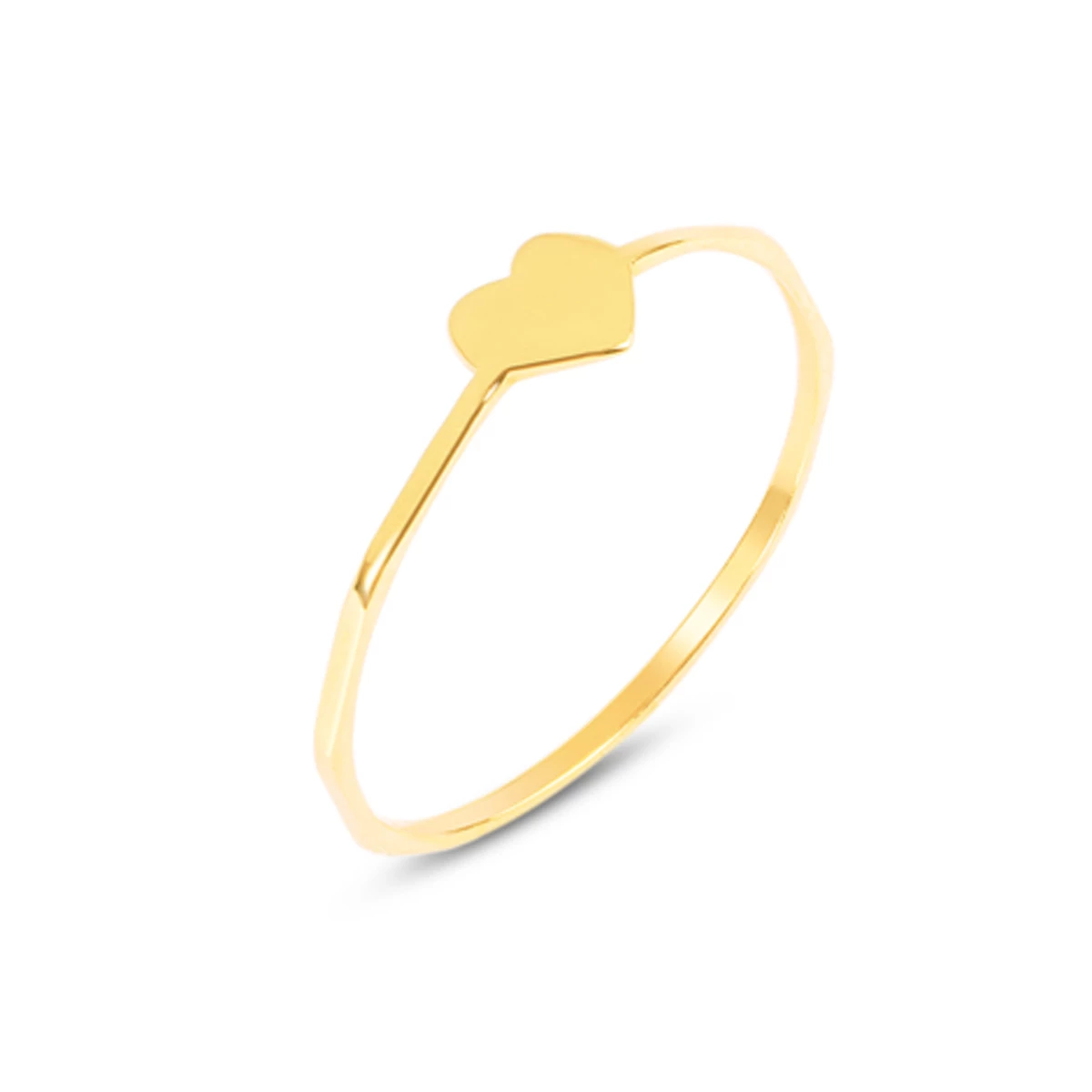 انگشتر طلا 18 عیار زنانه مدل قلب سایز 52 کد WR3134-0.66