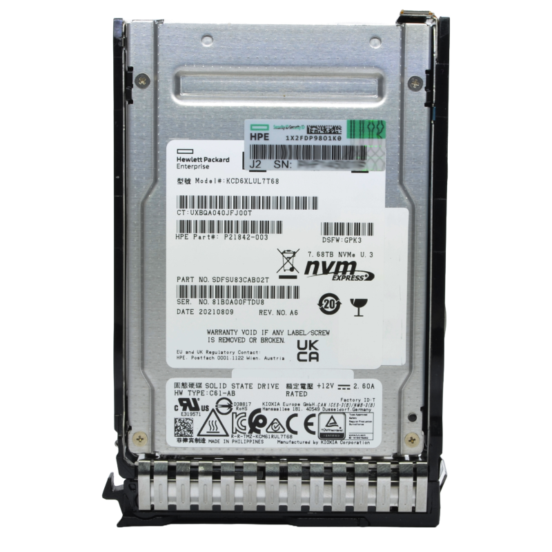 اس اس دی اینترنال اچ پی ای مدل مدل NVMe P20135-B21 ظرفیت 7.68 ترابایت اس اس دی اینترنال اچ پی ای مدل مدل NVMe P20135-B21 ظرفیت 7.68 ترابایت