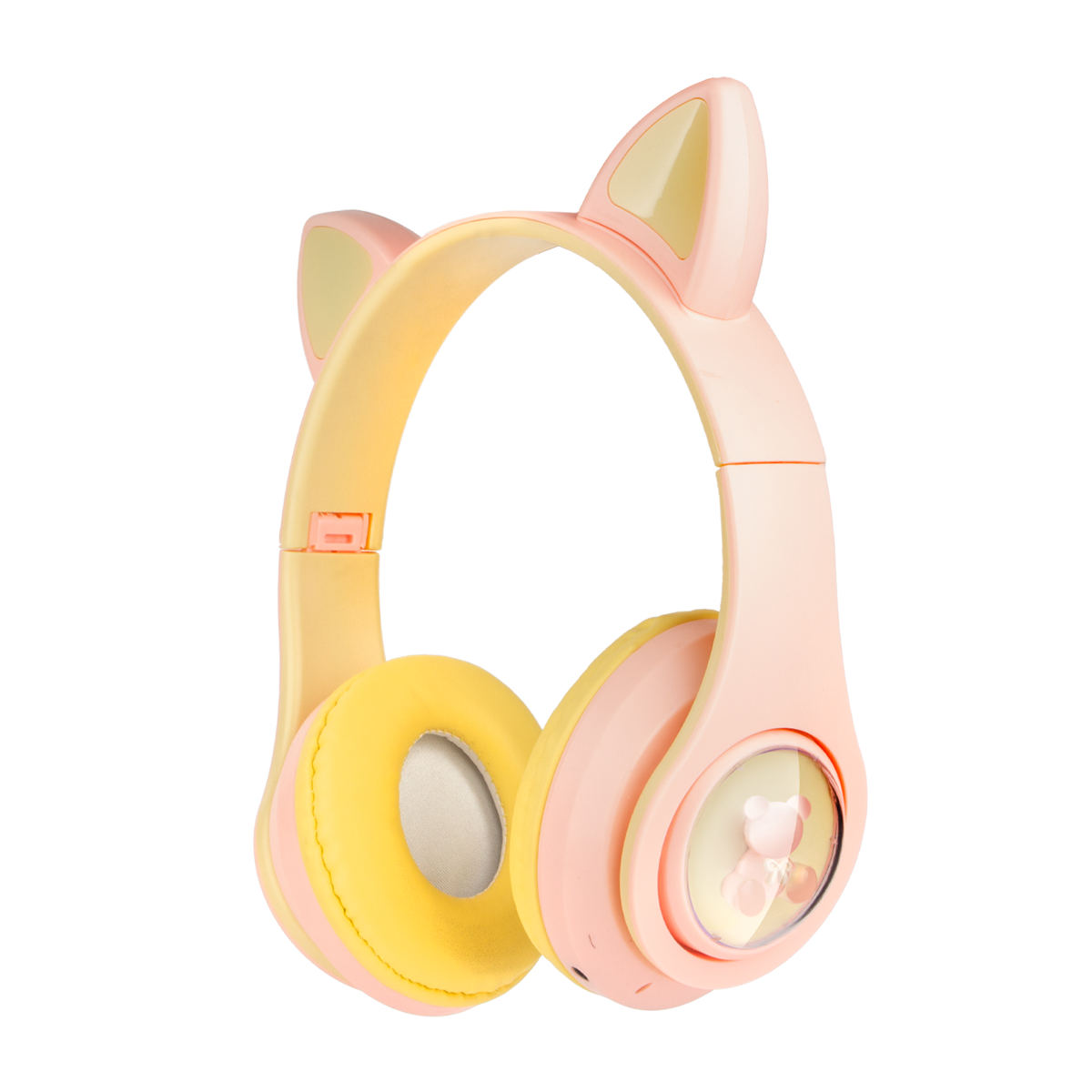 هدفون بلوتوثی Cat Ear مدل KT-M22-صورتی زرد پاستیلی هدفون بلوتوثی Cat Ear مدل KT-M22-صورتی زرد پاستیلی