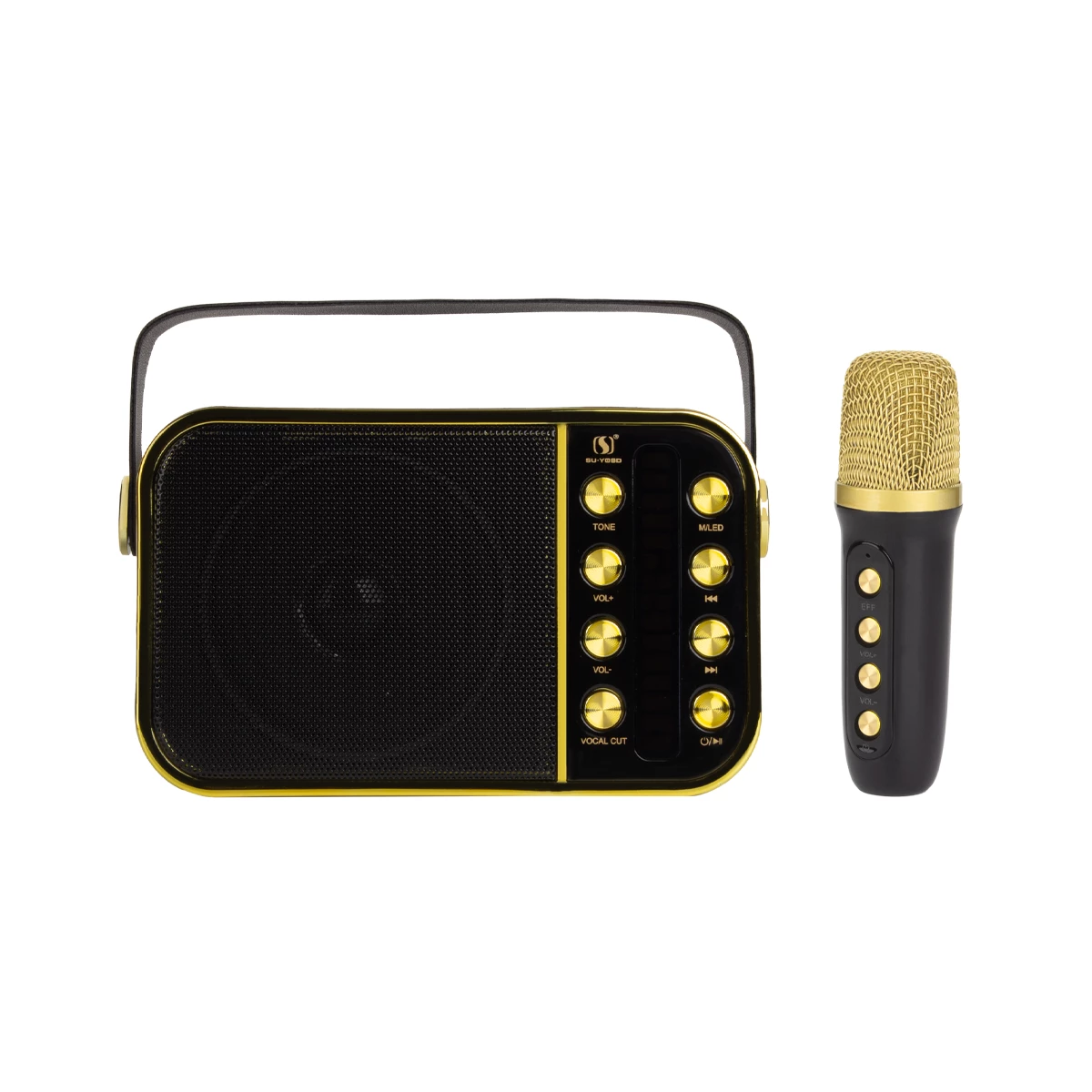 اسپیکر بلوتوثی SU.YOSD مدل YS-108 همراه با میکروفون-زرد اسپیکر بلوتوثی SU.YOSD مدل YS-108 همراه با میکروفون-زرد