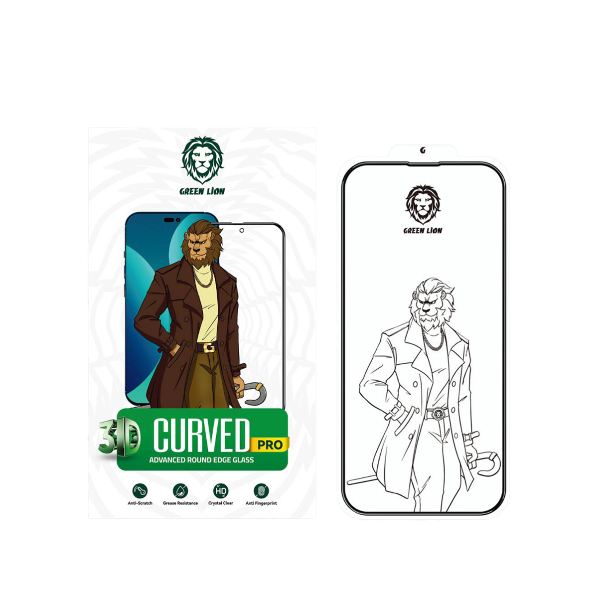 محافظ صفحه نمایش گوشی اپل iPhone 14 Pro Max گرین لاین مدل 3D Elegant