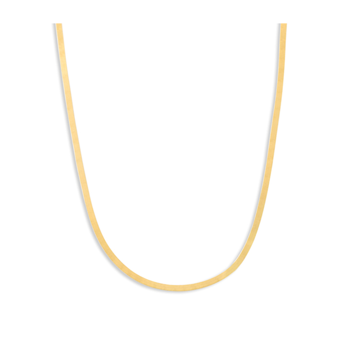 گردنبند طلا زنانه طرح هرینگبون طلایی کد WN2279 گردنبند طلا زنانه طرح هرینگبون طلایی کد WN2279