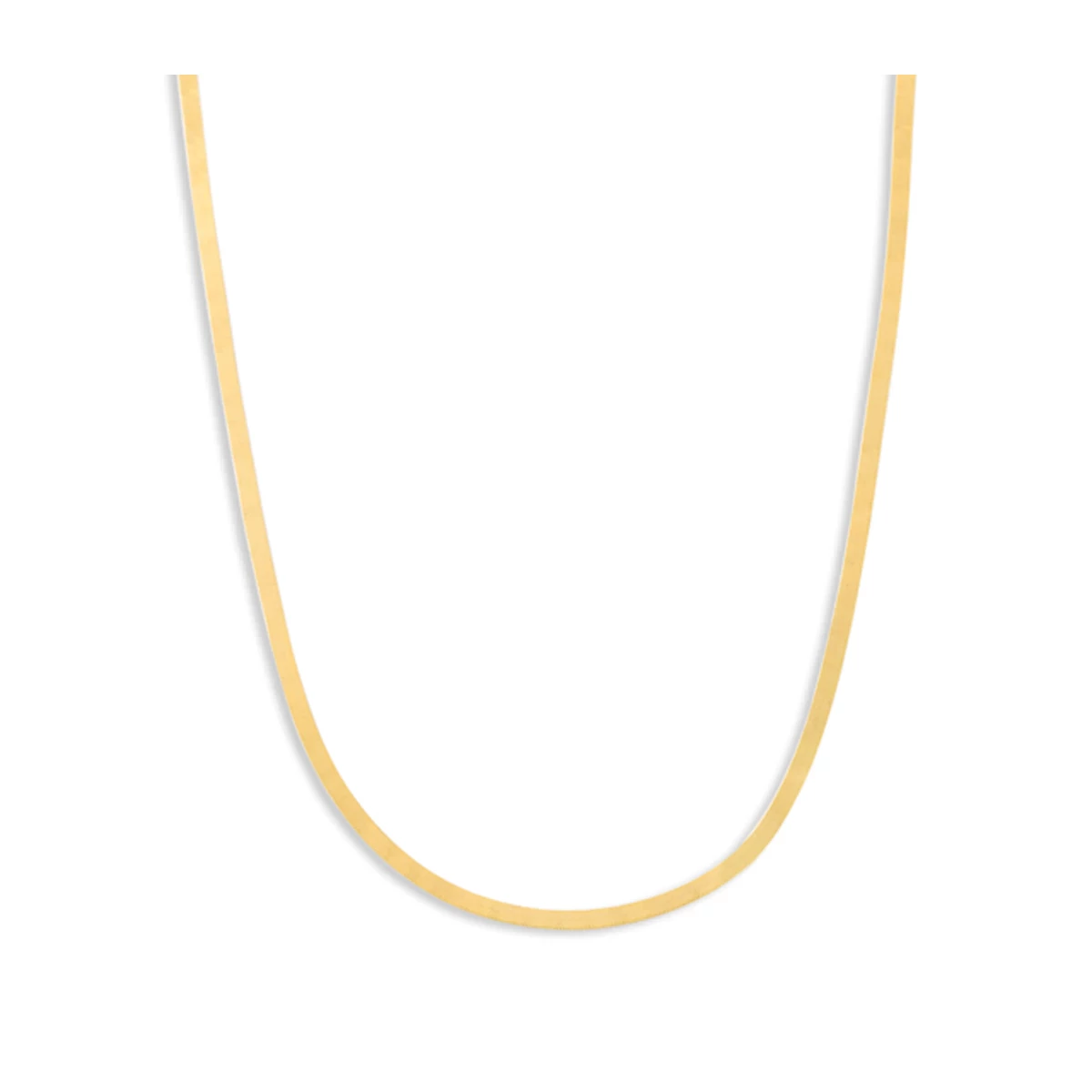 گردنبند طلا زنانه طرح هرینگبون طلایی کد WN2279-1.59