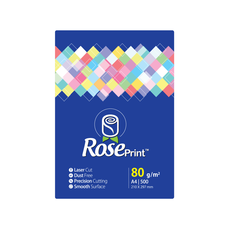 کاغذ A4 رزپرینت مدل RYB بسته 500 برگی کاغذ A4 رزپرینت مدل RYB بسته 500 برگی
