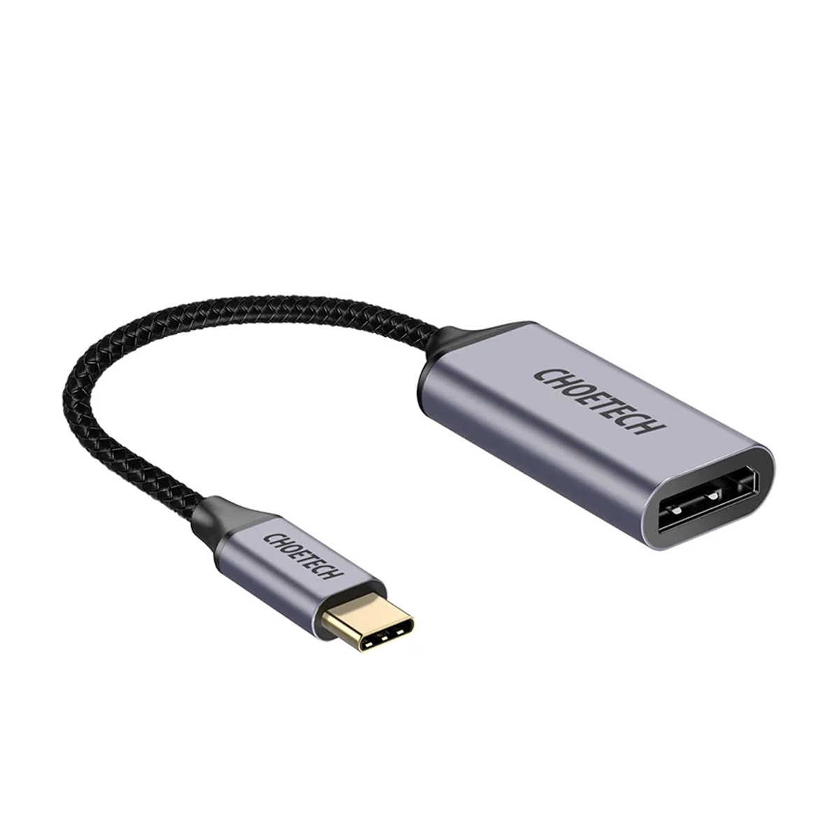 مبدل تایپ سی به DisplayPort چویتک مدل HUB-H11-طوسی