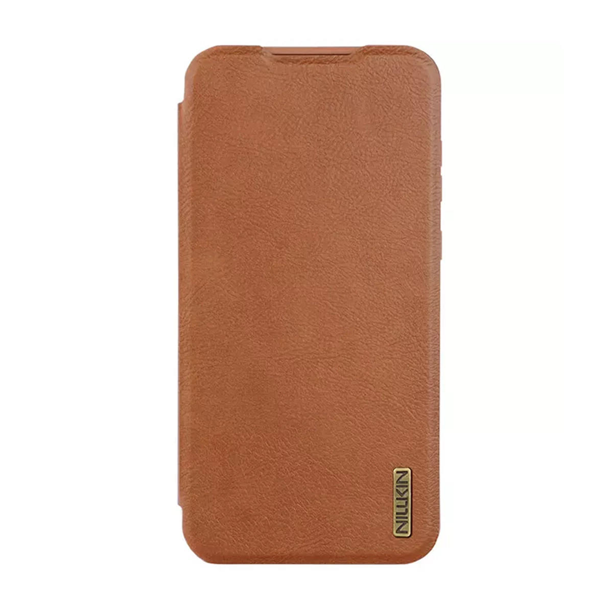 کاور گوشی سامسونگ Galaxy A56 5G نیلکین مدل Qin Pro Leather-قهوه ای روشن