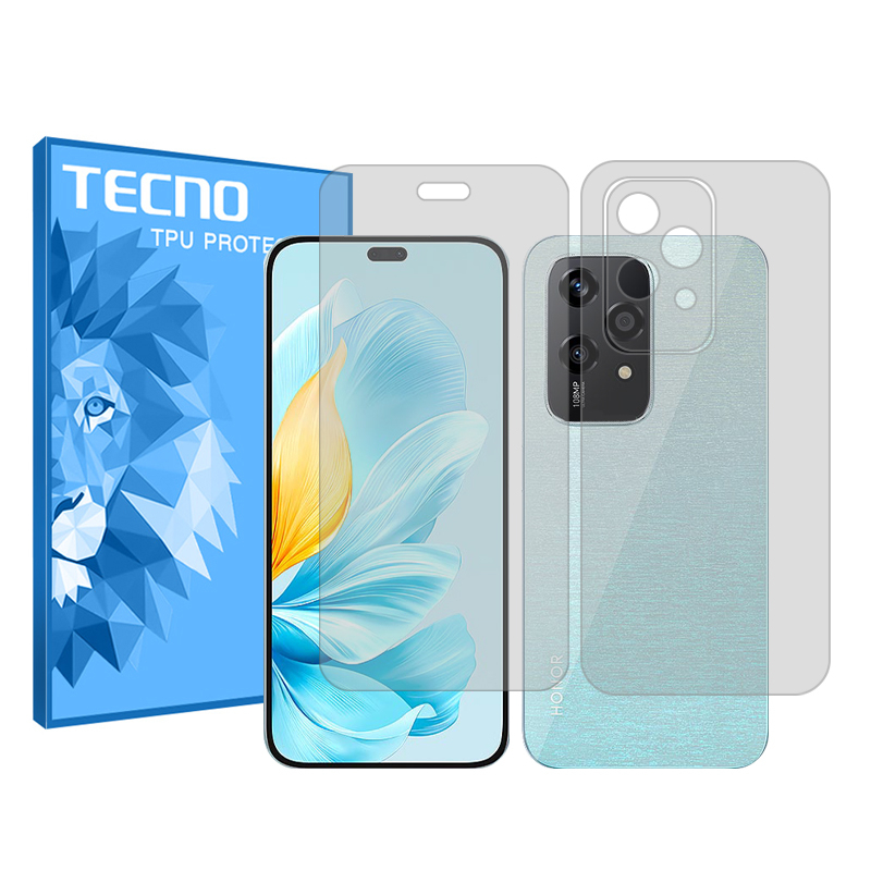 محافظ صفحه نمایش شفاف تکنو مدل Resistant‌ مناسب برای گوشی موبایل آنر 200 Lite به همراه محافظ پشت گوشی