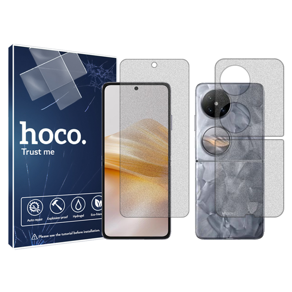 محافظ صفحه نمایش مات هوکو مدل Resistant مناسب برای گوشی موبایل هوآوی Pocket 2 به همراه محافظ پشت گوشی محافظ صفحه نمایش مات هوکو مدل Resistant مناسب برای گوشی موبایل هوآوی Pocket 2 به همراه محافظ پشت گوشی