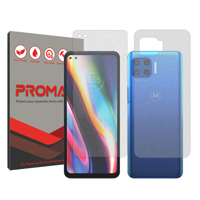 محافظ صفحه نمایش مات پرومیت مدل Resistant مناسب برای گوشی موبایل موتورولا Moto G 5G Plus به همراه محافظ پشت گوشی محافظ صفحه نمایش مات پرومیت مدل Resistant مناسب برای گوشی موبایل موتورولا Moto G 5G Plus به همراه محافظ پشت گوشی
