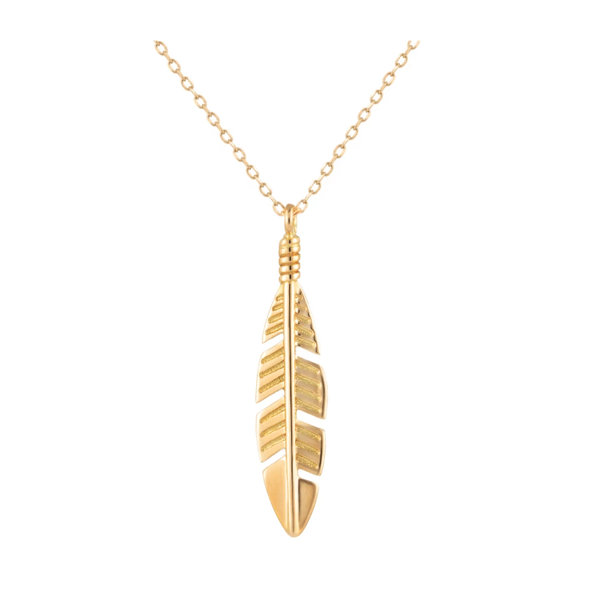 گردنبند طلا زنانه بان گالری مدل پر آپاچی-2.00 گردنبند طلا زنانه بان گالری مدل پر آپاچی-2.00