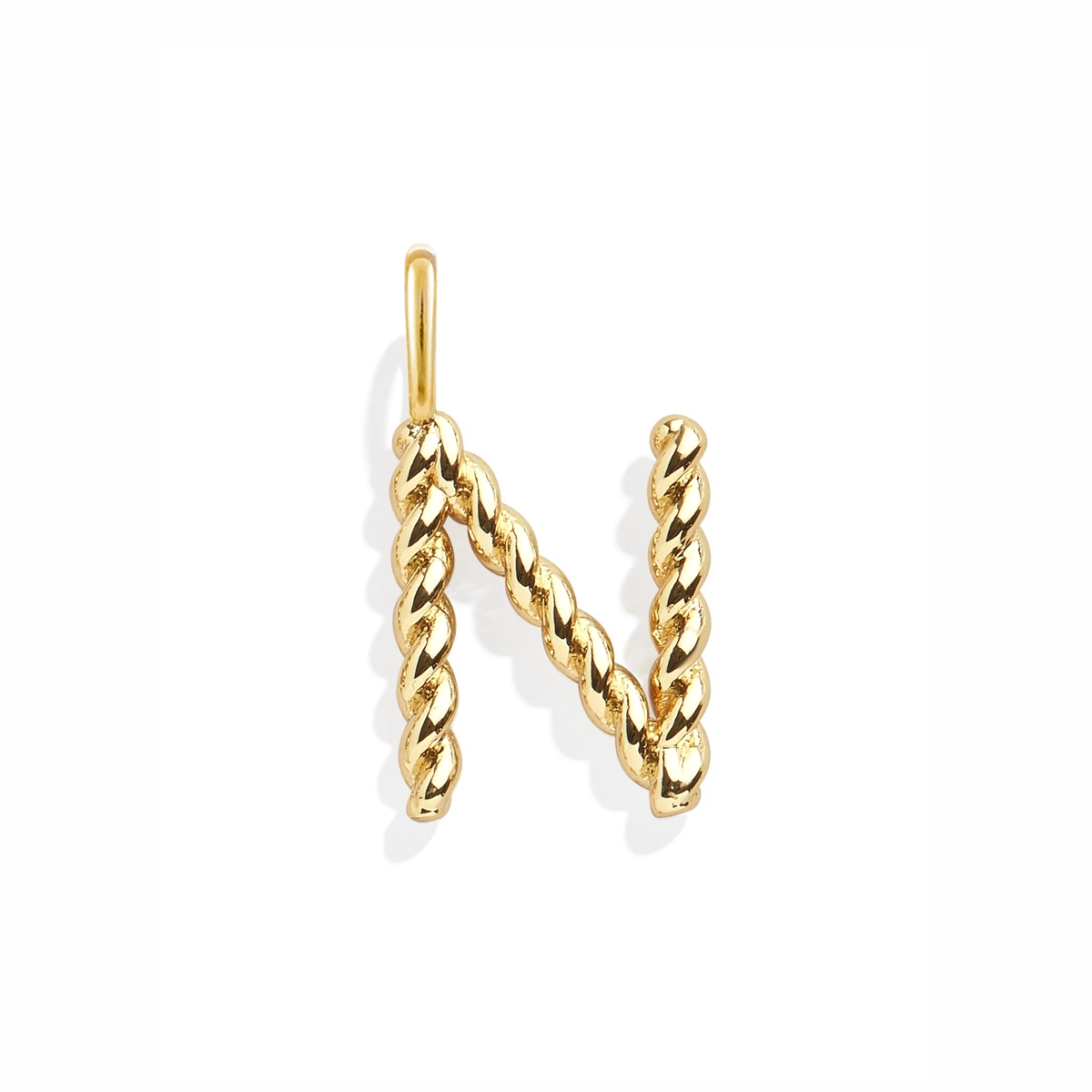 آویز طلا زنانه بان گالری مدل حرف N-0.70