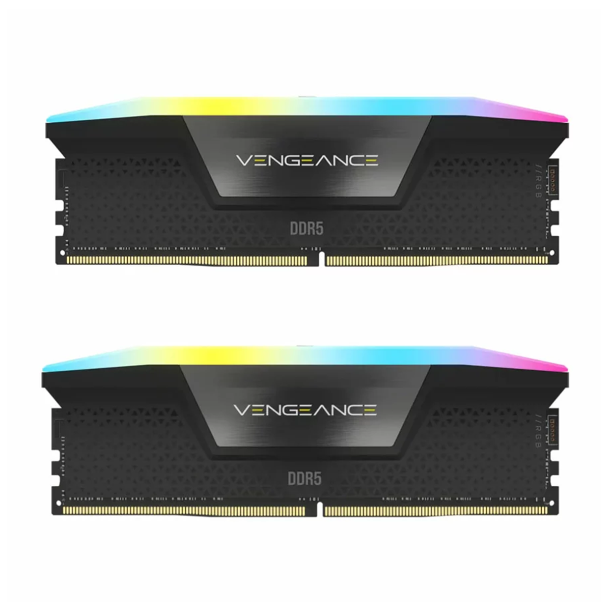 رم کامپیوتر DDR5 دو کاناله 6400 مگاهرتز CL32 کورسیر مدل VENGEANCE RGB ظرفیت 64 گیگابایت رم کامپیوتر DDR5 دو کاناله 6400 مگاهرتز CL32 کورسیر مدل VENGEANCE RGB ظرفیت 64 گیگابایت