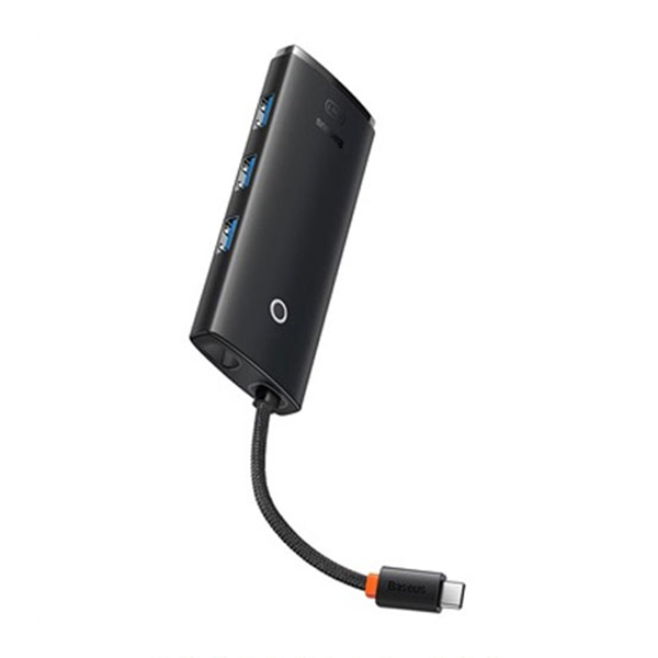 هاب USB-C باسئوس 4 پورت مدل wkqx030401