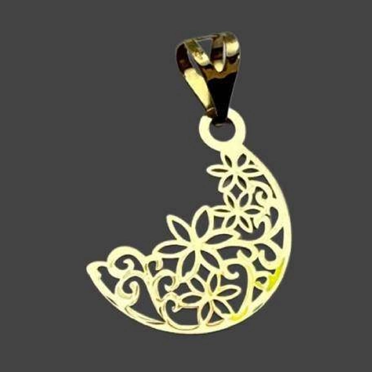 آویز طلا زنانه مدل ماه کد sh0354-0.38 آویز طلا زنانه مدل ماه کد sh0354-0.38
