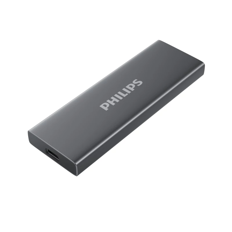 هارد اس اس دی اکسترنال M.2 فیلیپس مدل Portable ssd ظرفیت 256 گیگابایت-نقره‌ای
