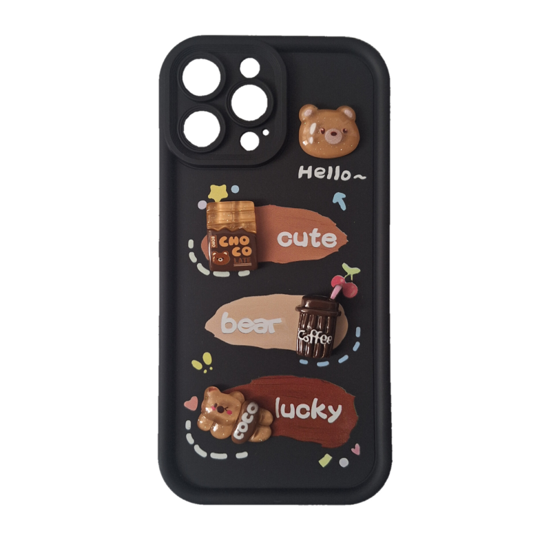 کاور گوشی اپل Iphone13 promax مدل خرس شکلاتی کاور گوشی اپل Iphone13 promax مدل خرس شکلاتی