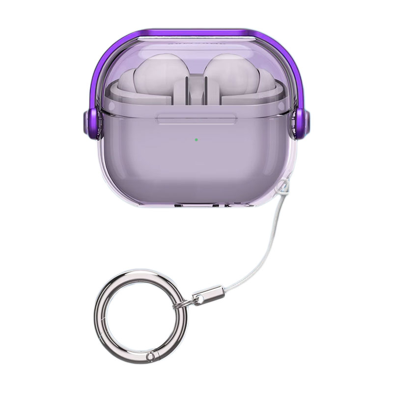 کاور کیس هندزفری بی سیم سامسونگ Galaxy Buds 3 - 3 Pro مسیر مدل Translucent SHproof Protective به همراه گیره کاور کیس هندزفری بی سیم سامسونگ Galaxy Buds 3 - 3 Pro مسیر مدل Translucent SHproof Protective به همراه گیره