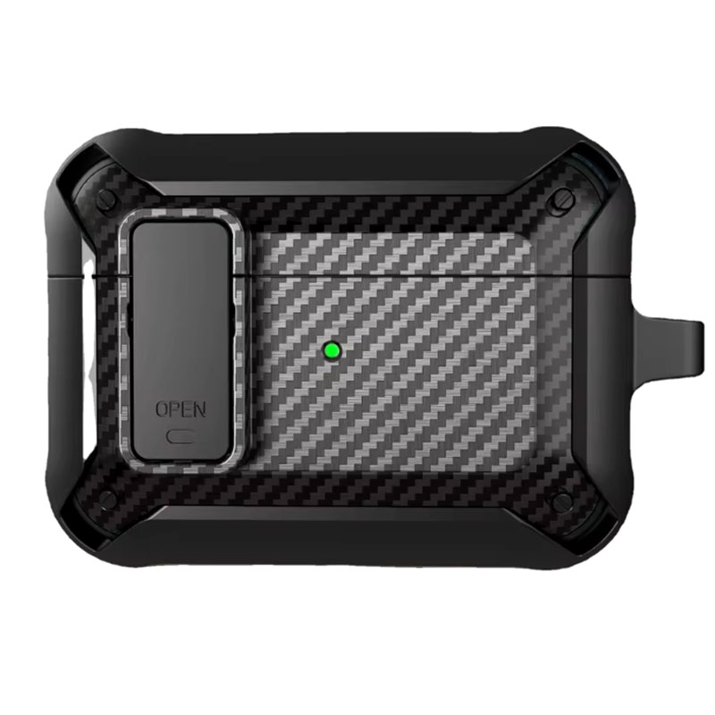 کاور کیس هندزفری بی سیم اپل Airpods 4 مسیر مدل Eggshell Carbon OPN Lock کاور کیس هندزفری بی سیم اپل Airpods 4 مسیر مدل Eggshell Carbon OPN Lock