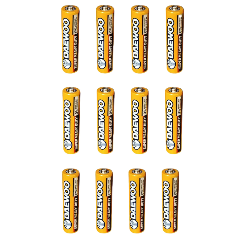 باطری قلمی دوو مدل super heavy duty بسته 12 عددی باطری قلمی دوو مدل super heavy duty بسته 12 عددی