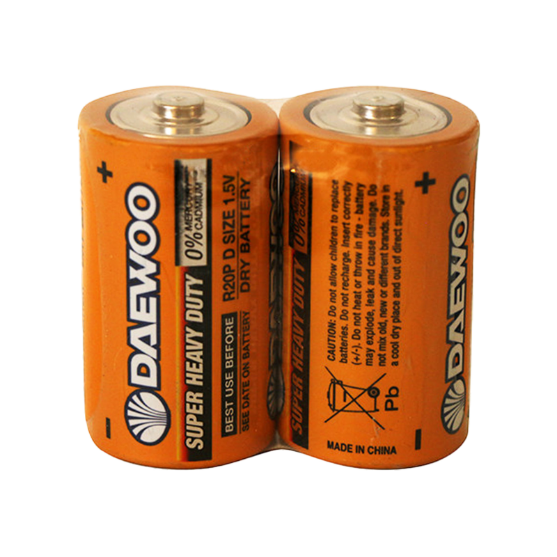 باطری D دوو مدل D-R20 1.5V بسته دو عددی باطری D دوو مدل D-R20 1.5V بسته دو عددی