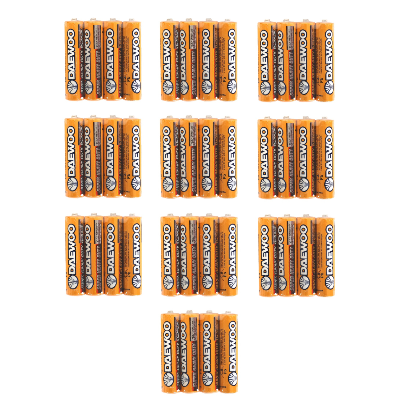 باتری نیم قلمی دوو مدل Super Heavy Duty بسته 40 عددی باتری نیم قلمی دوو مدل Super Heavy Duty بسته 40 عددی