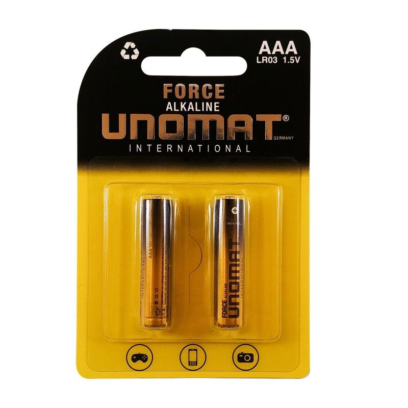 باتری نیم قلمی یونومات مدل Force-2 بسته ۲ عددی باتری نیم قلمی یونومات مدل Force-2 بسته ۲ عددی
