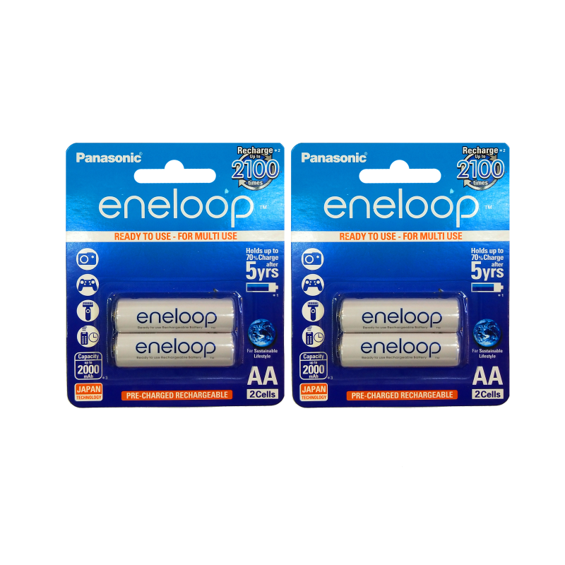 باتری قلمی قابل شارژ پاناسونیک مدل Eneloop بسته 4 عددی باتری قلمی قابل شارژ پاناسونیک مدل Eneloop بسته 4 عددی