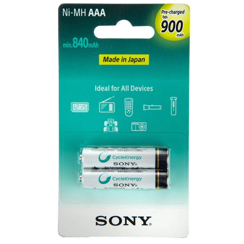 باتری نیم قلمی قابل شارژ سونی مدل NH-AAA-B2GN بسته 2 عددی باتری نیم قلمی قابل شارژ سونی مدل NH-AAA-B2GN بسته 2 عددی
