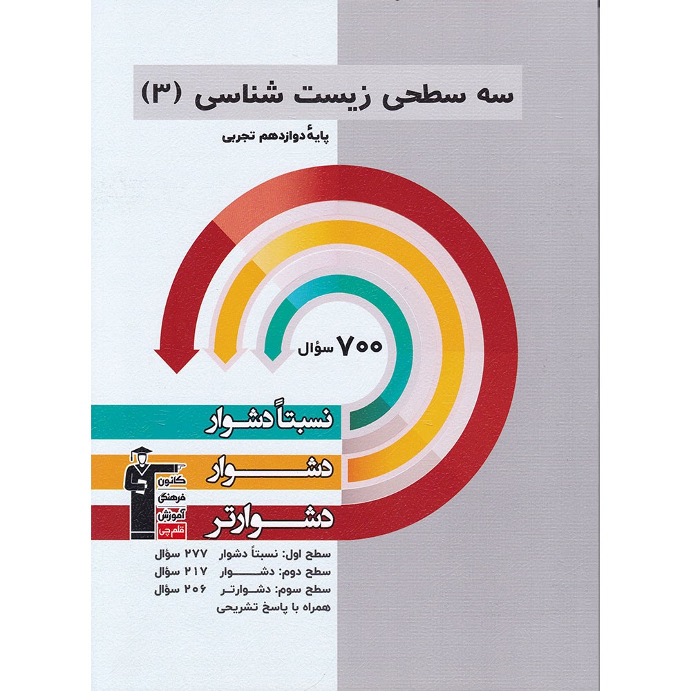 کتاب سه سطحی زیست شناسی دوازدهم تجربی انتشارات کانون فرهنگی آموزش سال چاپ 1403 کتاب سه سطحی زیست شناسی دوازدهم تجربی انتشارات کانون فرهنگی آموزش سال چاپ 1403