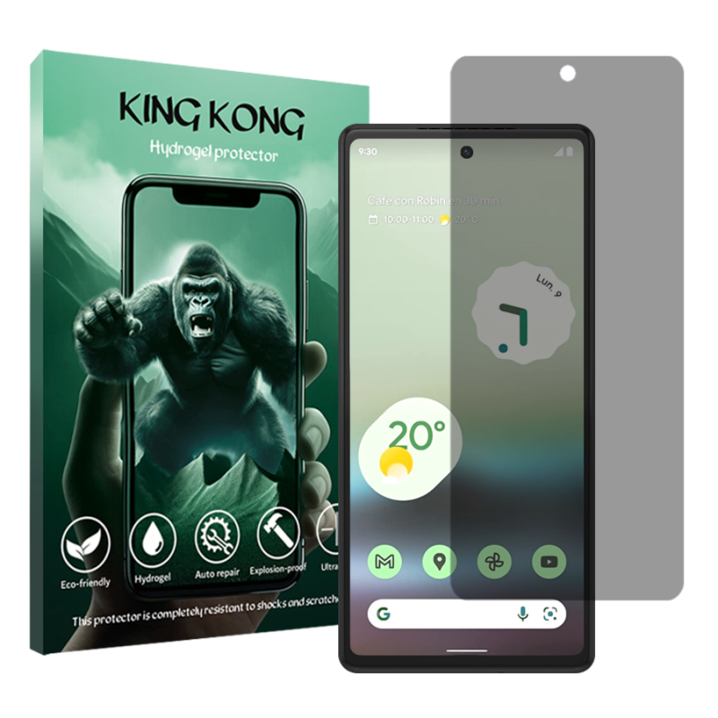 محافظ صفحه نمایش حریم شخصی کینگ کونگ مدل Tough مناسب برای گوشی موبایل گوگل Pixel 6a محافظ صفحه نمایش حریم شخصی کینگ کونگ مدل Tough مناسب برای گوشی موبایل گوگل Pixel 6a
