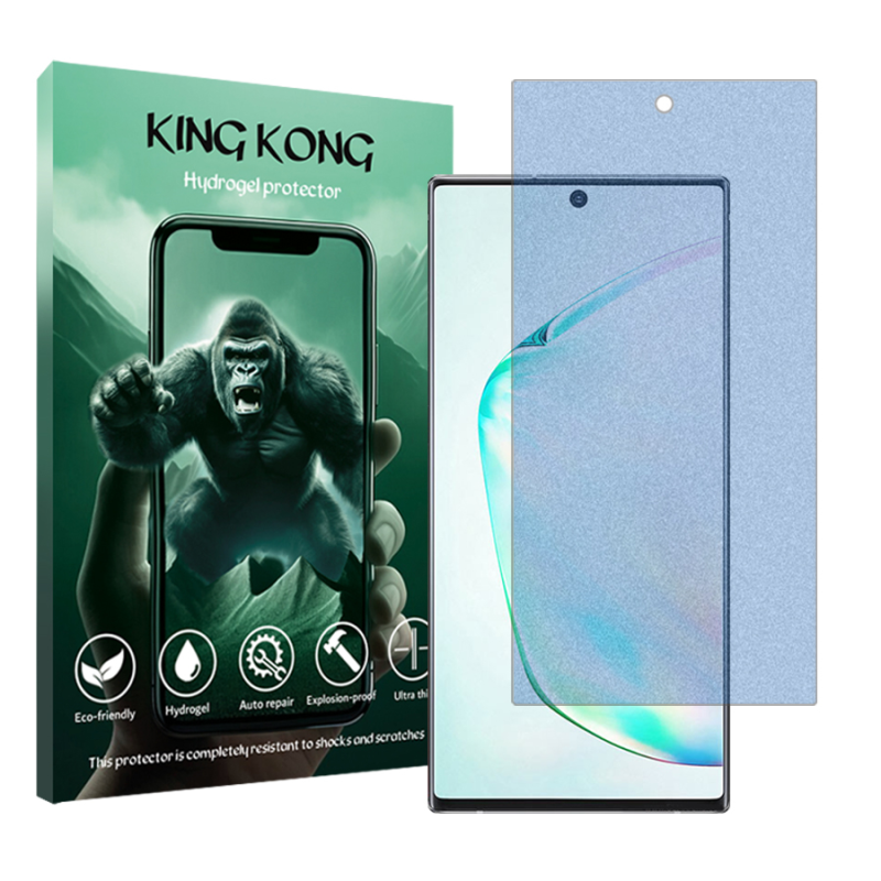 محافظ صفحه نمایش مات آنتی بلو کینگ کونگ مدل Tough مناسب برای گوشی موبایل سامسونگ Galaxy Note 10 Plus 5G محافظ صفحه نمایش مات آنتی بلو کینگ کونگ مدل Tough مناسب برای گوشی موبایل سامسونگ Galaxy Note 10 Plus 5G