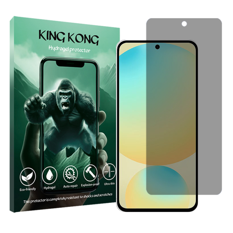 محافظ صفحه نمایش حریم شخصی کینگ کونگ مدل Tough مناسب برای گوشی موبایل سامسونگ Galaxy S24 FE محافظ صفحه نمایش حریم شخصی کینگ کونگ مدل Tough مناسب برای گوشی موبایل سامسونگ Galaxy S24 FE