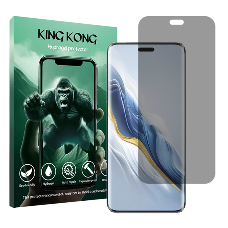 محافظ صفحه نمایش حریم شخصی کینگ کونگ مدل Tough مناسب برای گوشی موبایل آنر Magic6 Pro محافظ صفحه نمایش حریم شخصی کینگ کونگ مدل Tough مناسب برای گوشی موبایل آنر Magic6 Pro