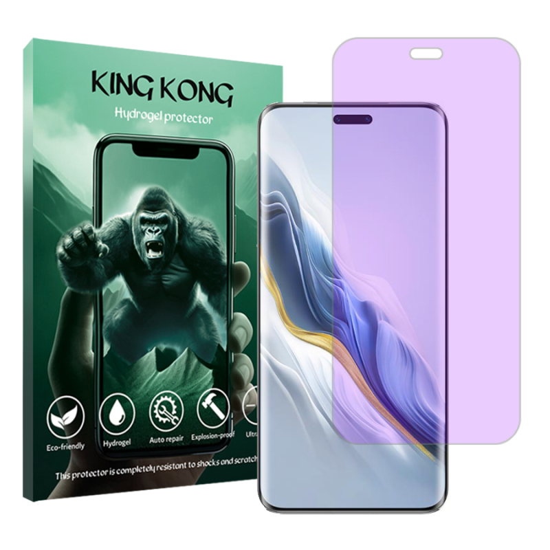 محافظ صفحه نمایش آنتی پرپل کینگ کونگ مدل Tough مناسب برای گوشی موبایل آنر Magic6 Pro محافظ صفحه نمایش آنتی پرپل کینگ کونگ مدل Tough مناسب برای گوشی موبایل آنر Magic6 Pro