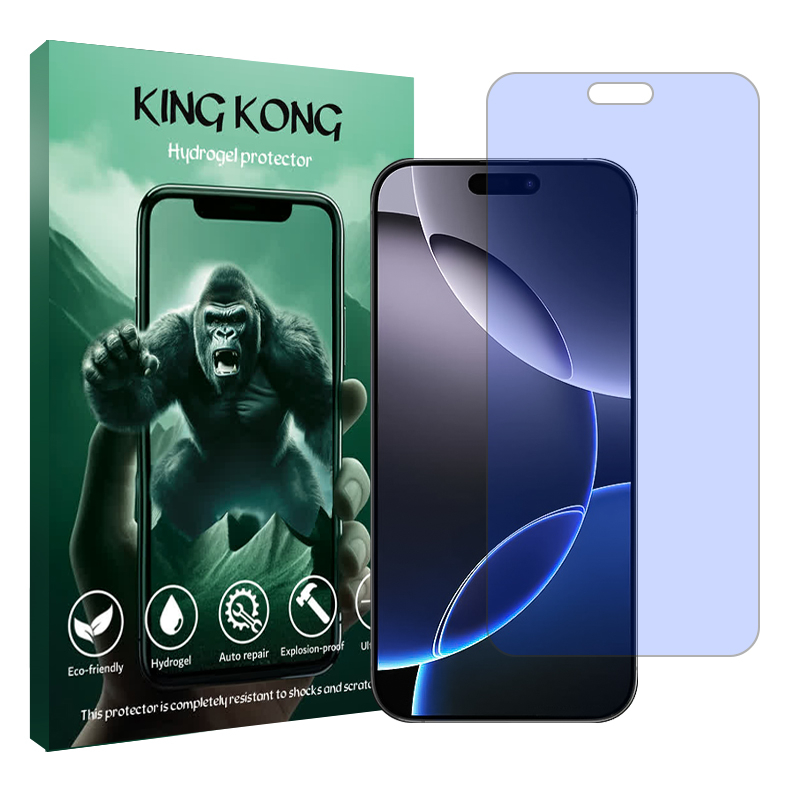 محافظ صفحه نمایش ضداشعه آبی کینگ کونگ مدل Tough مناسب برای گوشی موبایل اپل iPhone 16 Pro Max محافظ صفحه نمایش ضداشعه آبی کینگ کونگ مدل Tough مناسب برای گوشی موبایل اپل iPhone 16 Pro Max
