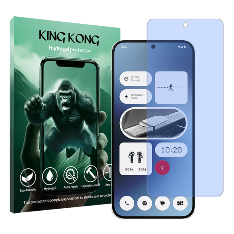 محافظ صفحه نمایش آنتی بلو کینگ کونگ مدل Tough مناسب برای گوشی موبایل ناتینگ Phone 2a محافظ صفحه نمایش آنتی بلو کینگ کونگ مدل Tough مناسب برای گوشی موبایل ناتینگ Phone 2a