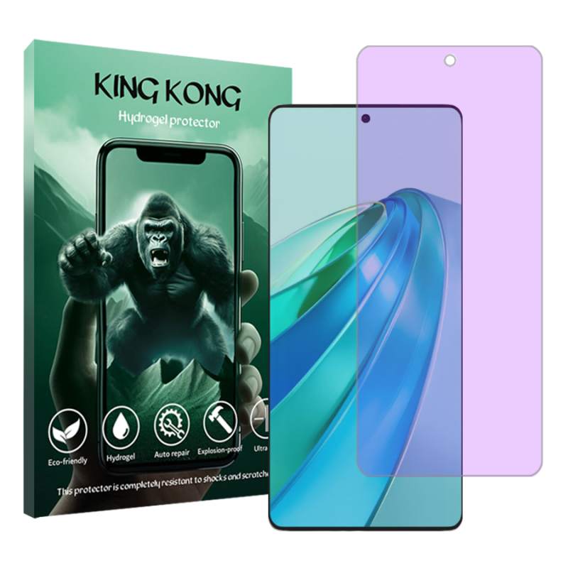 محافظ صفحه نمایش ضداشعه بنفش کینگ کونگ مدل Tough مناسب برای گوشی موبایل آنر X9a محافظ صفحه نمایش ضداشعه بنفش کینگ کونگ مدل Tough مناسب برای گوشی موبایل آنر X9a