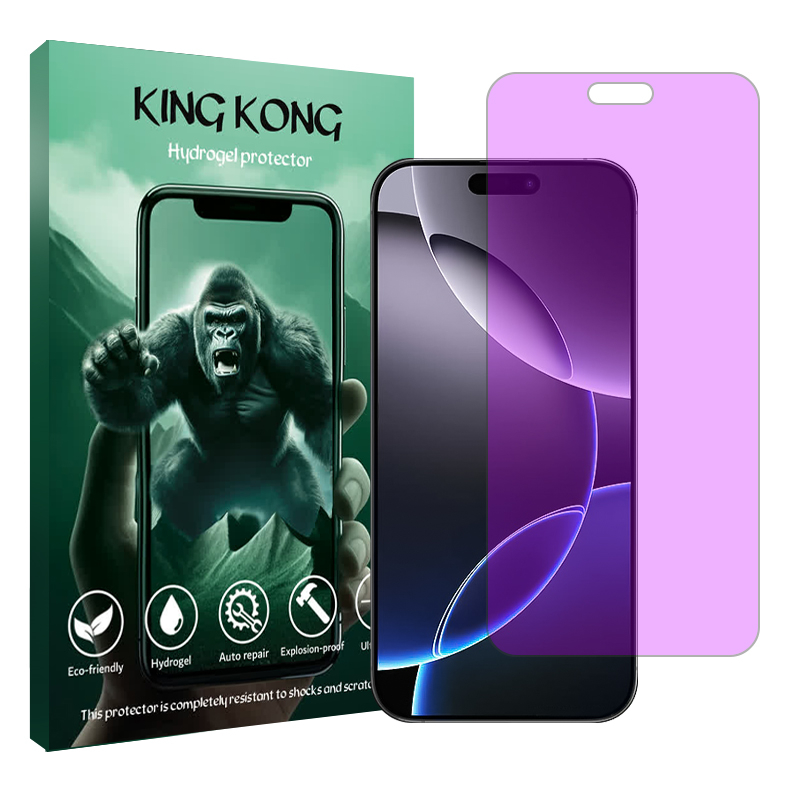 محافظ صفحه نمایش آنتی پرپل کینگ کونگ مدل Tough مناسب برای گوشی موبایل اپل iPhone 16 Pro محافظ صفحه نمایش آنتی پرپل کینگ کونگ مدل Tough مناسب برای گوشی موبایل اپل iPhone 16 Pro