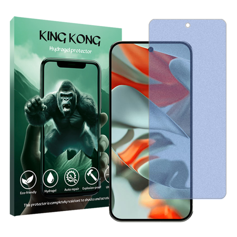 محافظ صفحه نمایش مات ضداشعه آبی کینگ کونگ مدل Tough مناسب برای گوشی موبایل گوگل Pixel 9 Pro XL محافظ صفحه نمایش مات ضداشعه آبی کینگ کونگ مدل Tough مناسب برای گوشی موبایل گوگل Pixel 9 Pro XL